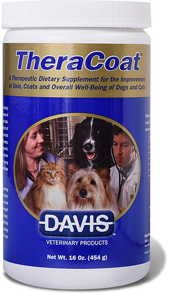 Акція на Диетическая добавка Davis TheraCoat для шерсти собак и котов 0.454 кг від Stylus