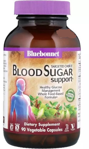Акція на Bluebonnet Nutrition Targeted Choice Контроль Сахара в крови 90 вегетарианских капсул від Stylus