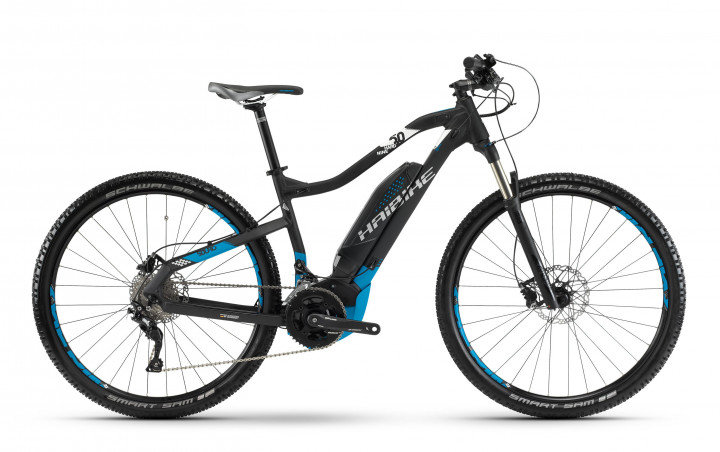 Акція на Электровелосипед Haibike Sduro HardNine 5.0 500Wh 29", рама M, черно-сине-белый, 2018 від Stylus