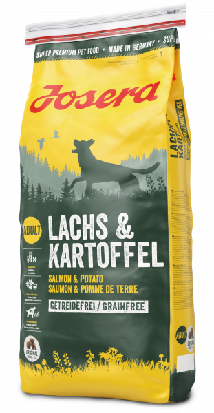 Акція на Сухой беззерновой корм для собак Josera Lachs & Kartoffel Лосось и Картофель 15 кг (50009618) від Stylus