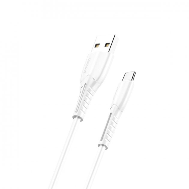 Акція на Usams Usb Cable to USB-C 1m White (US-SJ366) від Stylus