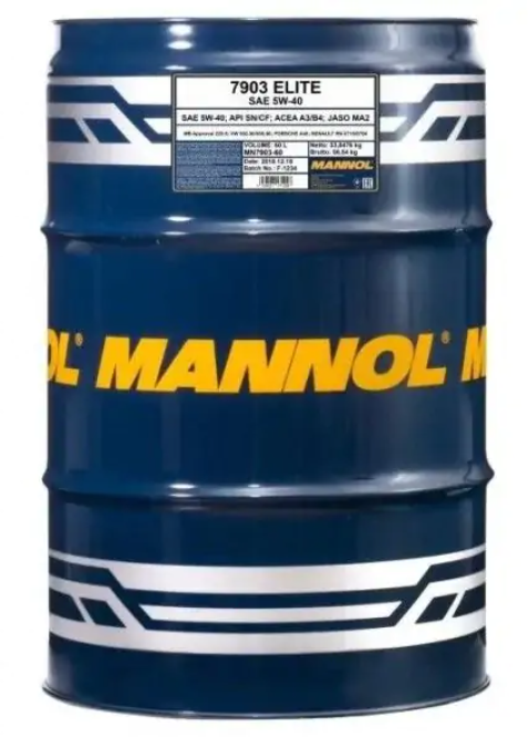Акция на Моторное масло Mannol Elite 5W40 SN/CF 60 л (MN7903-60) от Stylus