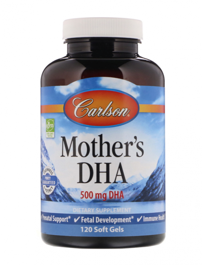 Акція на Carlson Labs Mother's DHA, 500 mg, 120 Soft Gels (CAR-01561) від Stylus