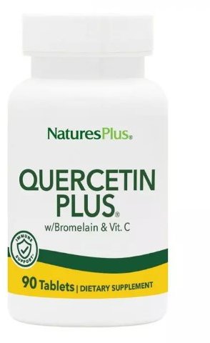 Акція на Nature's Plus Quercetin Plus with Vitamin C Кверцетин Плюс и Витамин С 90 таблеток від Stylus