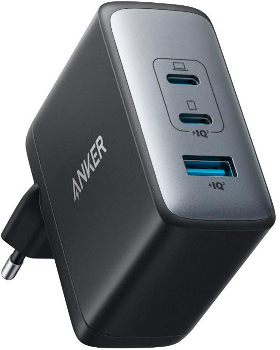 Акція на Anker Wall Charger 2xUSB-C+USB PowerPort 736 GaNPrime 100W Black (A2145G11) від Y.UA