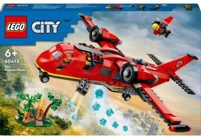 Акція на Конструктор Lego City Пожежний рятувальний літак 478 деталей (60413) від Y.UA