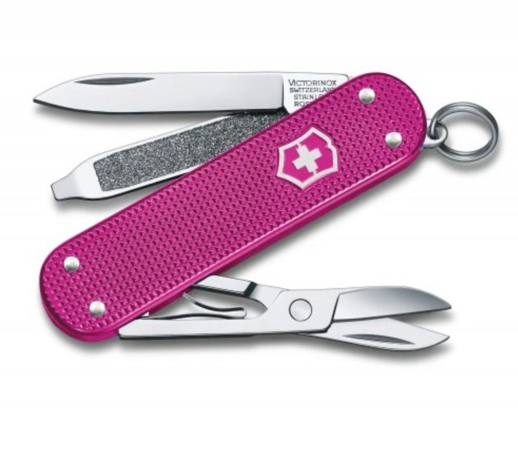 Акція на Victorinox Classic Sd Alox Colors Flamingo Party 58мм/5функций/рифленый розовый (0.6221.251G) від Stylus