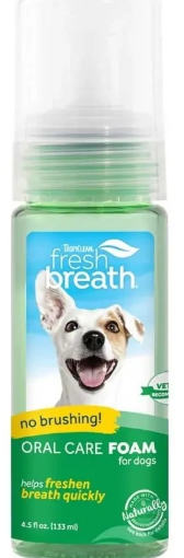 Мятная пенка Tropiclean Instant Fresh Foam для поддержания здоровья десен и зубов для кошек и собак 133 мл (001022)
Мятная пенка Tropiclean Instant Fresh Foam для поддержания здоровья десен и зубов для кошек и собак 133 мл (001022)