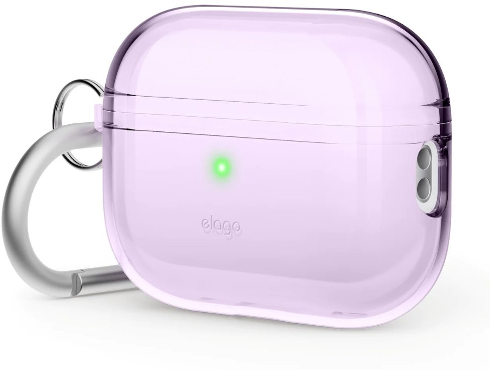 Акция на Чохол для навушників Elago Clear Hang Case Lavender (EAPP2CL-HANG-LV) для Apple AirPods Pro 2 от Y.UA