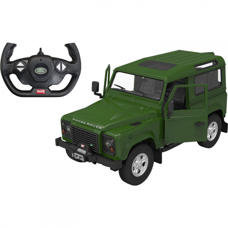 Акція на Машинка на радиоуправлении Land Rover Defender Rastar 78460 зеленая, 1:14 від Stylus