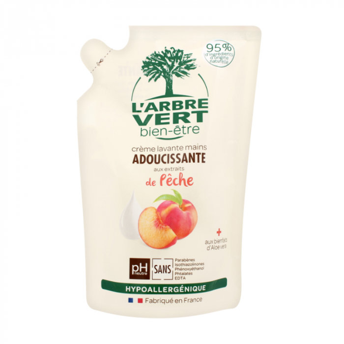 Акція на L’Аrbre Vert Крем-мыло для рук с экстрактом персика запаска 300 ml від Stylus