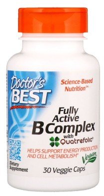 Doctor's Best Best Fully Active B Complex 30 Veggie Caps Комплекс витаминов В+С
Doctor's Best Best Fully Active B Complex 30 Veggie Caps Комплекс витаминов В+С