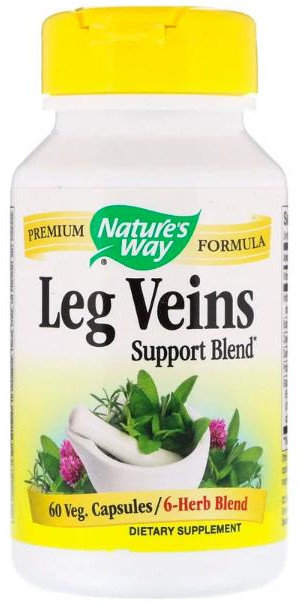 Акція на Nature's Way Leg Veins with Tru-OPCs 435 mg 60 Caps Варикоз на ногах від Stylus