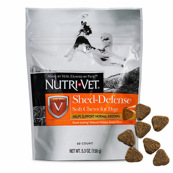 Акція на Вітаміни Nutri-Vet Shed-Defense Soft Chews для шерсті собак 60 табл. 150 г (55969) від Y.UA