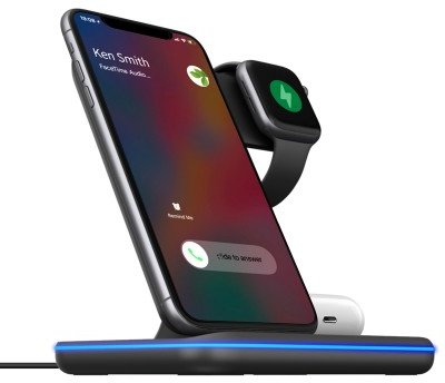 Акция на Gelius Wireless Charger Stand Pro 15W Black (GP-AWC01) for Apple iPhone, Apple Watch от Y.UA