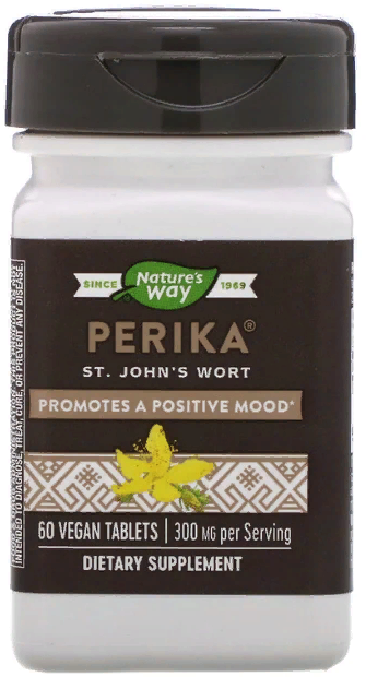 Акція на Nature's Way, Perika, St. John's Wort, 60 Tablets (NWY-06560) від Stylus