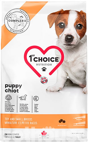 Акція на Сухий корм 1st Choice Puppy Toy and Small для цуценят міні та малих порід 5 кг (56732) від Y.UA