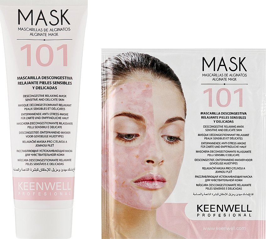 Акция на Keenwell Alginate Mask Расслабляющая успокаивающая альгинатная маска для чувствительной кожи №101 125 ml + 25 g от Stylus