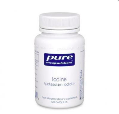 Акція на Pure Encapsulations Iodine (potassium iodide) 200 mg 120 caps Йод (Йодид калия) (PE-00382) від Stylus