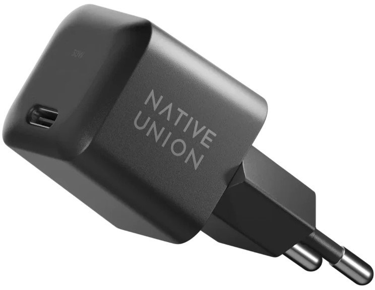 Акція на Native Union USB-C Wall Charger GaN 30W Black (FAST-PD30-2-BLK-EU) від Stylus