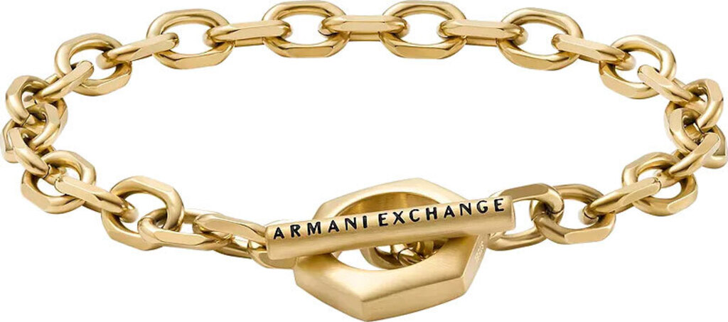 Акція на Мужской браслет Armani Exchange золотистый (AXG0104710) від Stylus