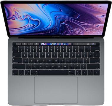 Акция на Apple MacBook Pro 13 Retina Space Gray with Touch Bar Custom (Z0W4000RG) 2019 от Stylus