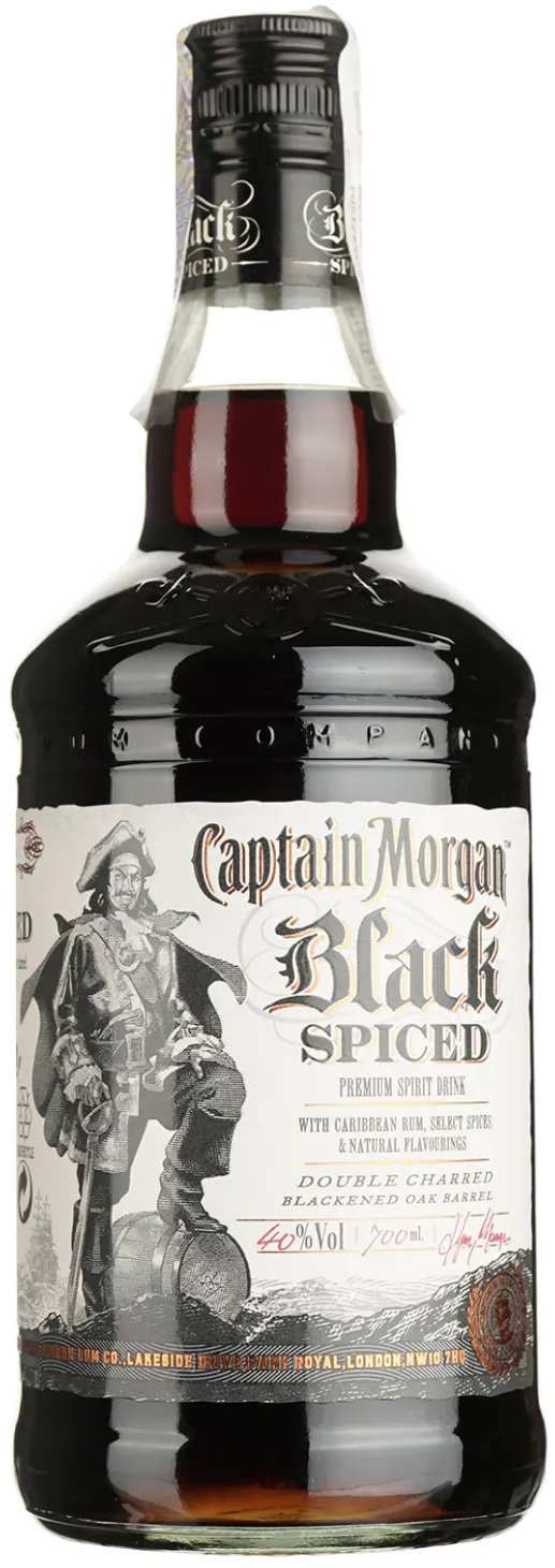 Акція на Ромовый напиток Captain Morgan Black Spiced, 40% 0.7л (BDA1RM-RCM070-006) від Stylus