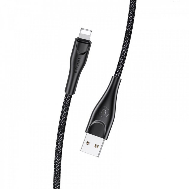 Акція на Usams Usb Cable to Lightning Braided Data and Charging 1m Black (US-SJ391) від Stylus