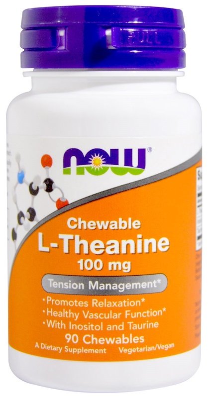 Акція на Now Foods L-Theanine, 100 mg, 90 Chewables (NF0144) від Stylus
