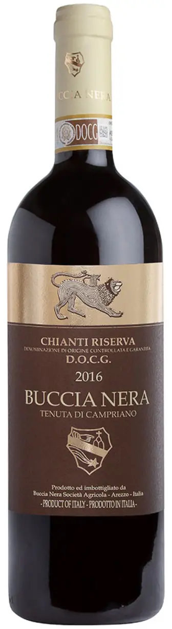 Акція на Вино Buccia Nera Tenuta Di Campriano Chianti Riserva DOCG, красное сухое, 0.75л 14% (ALR15524) від Stylus