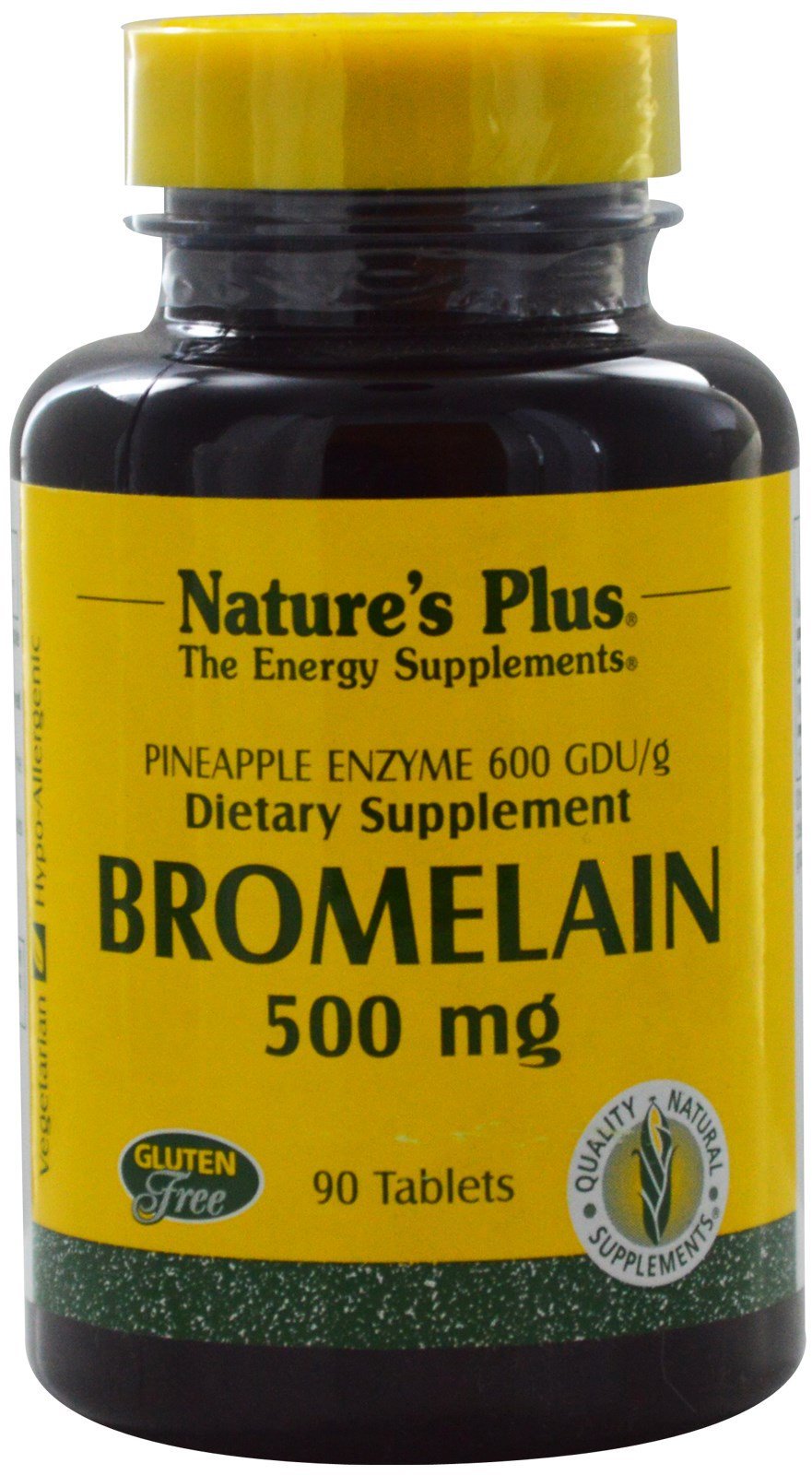 Акція на Nature's Plus, Bromelain, 500 mg, 90 Tablets (NTP4409) від Stylus