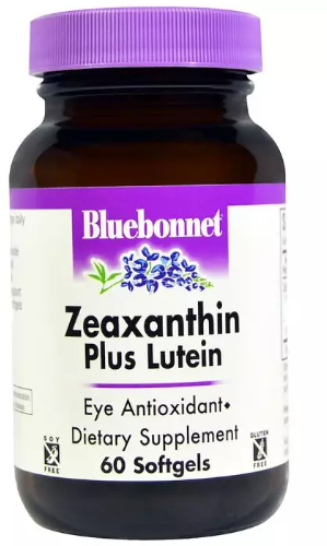 Акція на Bluebonnet Nutrition Zeaxanthin plus lutein Зеаксантин плюс лютеин 60 мягких желатиновых капсул від Stylus