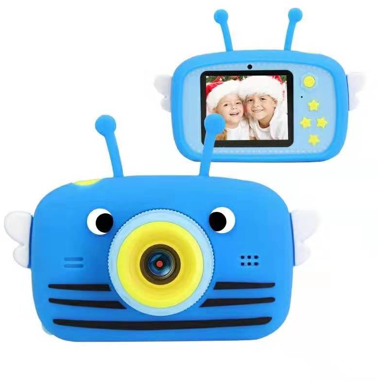 Акція на Цифровой детский фотоаппарат XoKo KVR-100 Bee Dual Lens голубой (KVR-100-BL) від Y.UA