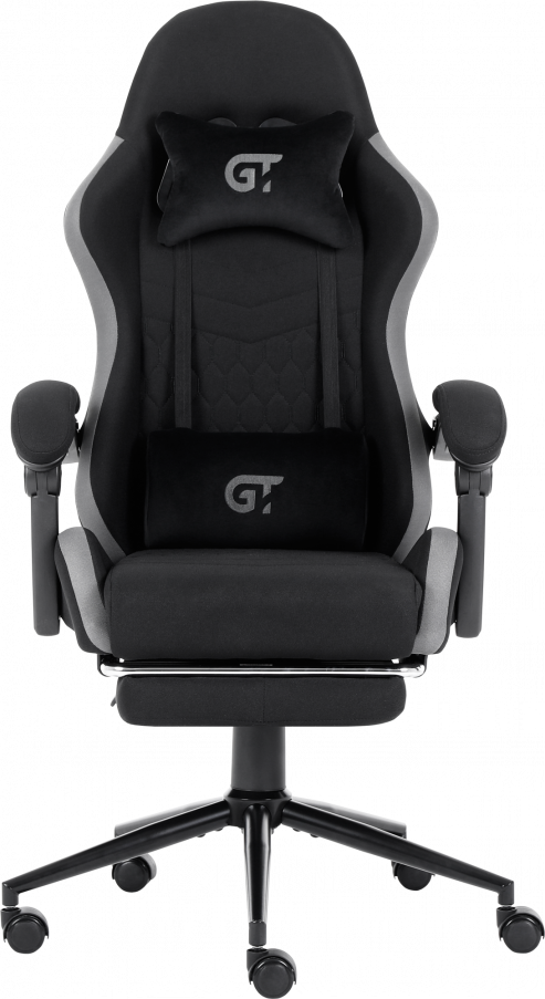 Акція на Кресло Gt Racer X-2324 Fabric Black/Gray від Stylus