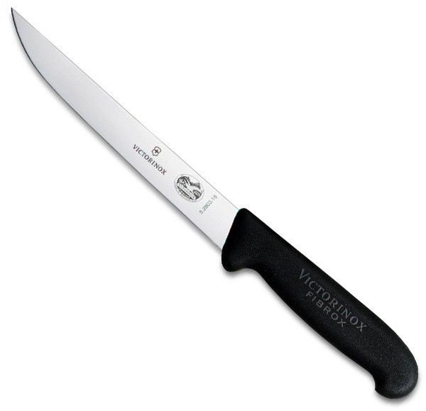 Акція на Кухонный нож Victorinox Fibrox Carving 18см с черн. ручкой (52803.18) від Stylus