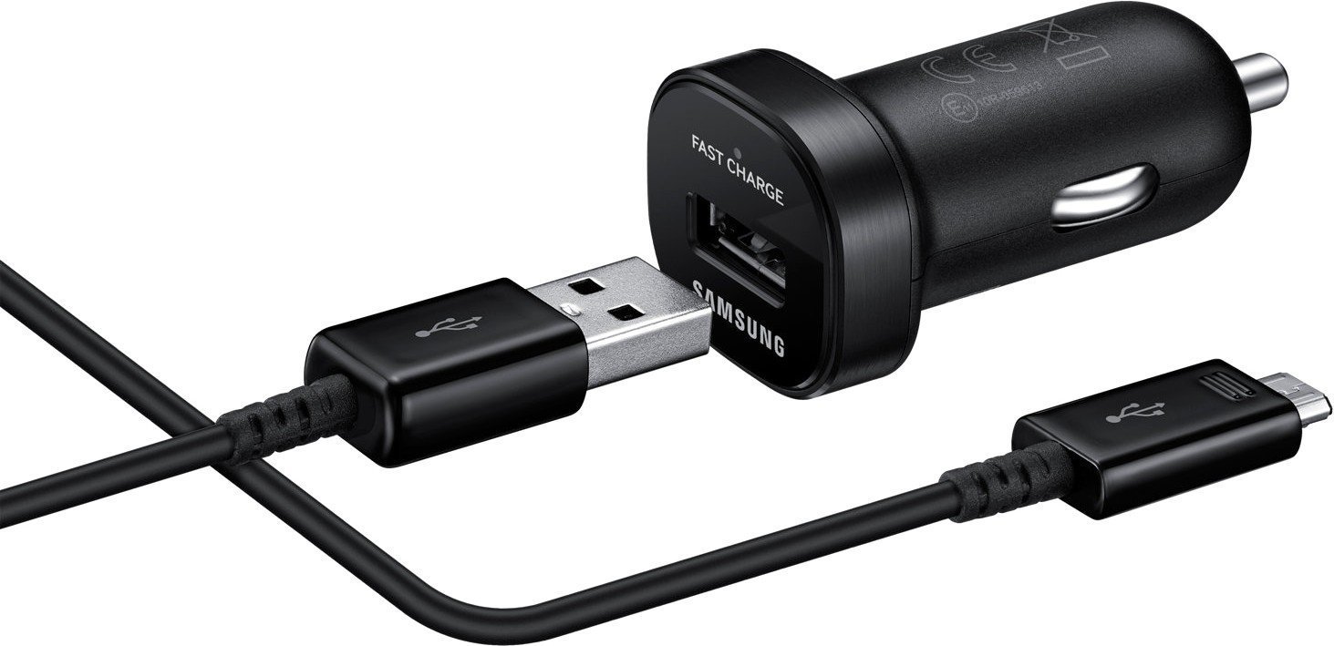 Акция на Samsung Car Charger mini with Micro USB2.0 Cable Black (EP-LN930BBEGRU) от Y.UA