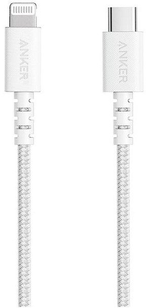 Акція на Anker Cable USB-C to Lightning Powerline Select+ 1.8м White (A8618H21) від Stylus