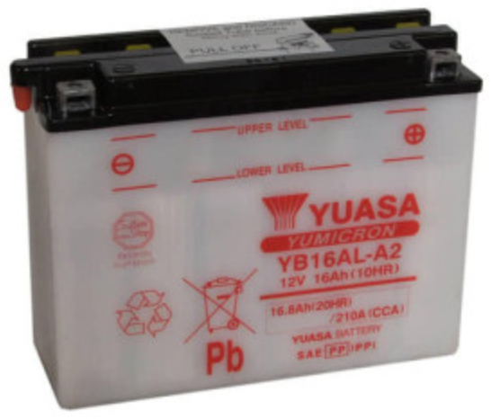 Акція на Мотоциклетный аккумулятор 12В Yuasa YB16AL-A2 від Stylus