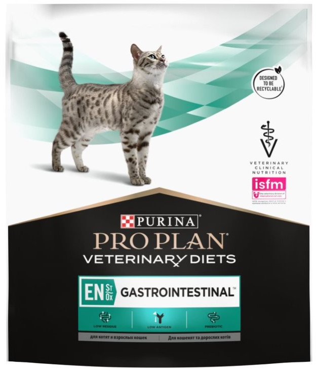 Акція на Сухой корм Pro Plan Veterinary Diets En ST/OX Gastrointestinal 1.5 кг (7613035160682) від Stylus