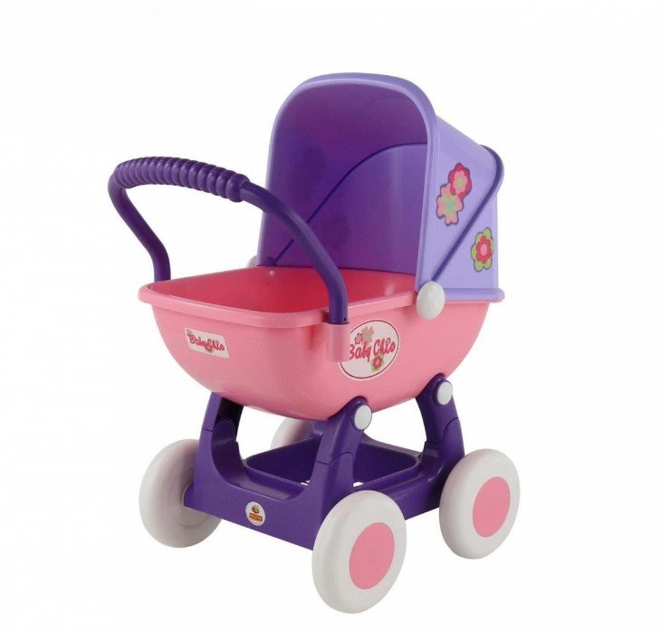 Акция на Коляска для кукол Polesie Arina 4-х колёсная , 48202-2 (розово-фиолетовая) (48202-2) от Y.UA