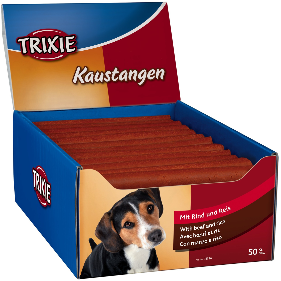 Акция на Лакомство для собак Trixie палочка жевательная с говядиной 65 г 50 шт. (4011905317465) от Stylus