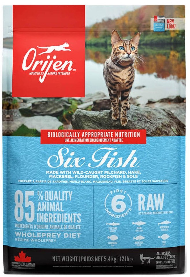 Акція на Корм для котов Orijen 6 Fish Cat & Kitten 1.8 кг (o28118) від Stylus