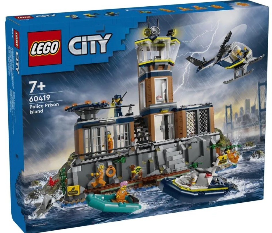 Акція на Конструктор Lego City Поліцейський острів-в'язниця 980 деталей (60419) від Y.UA