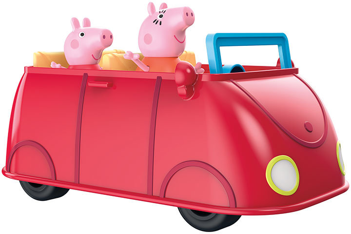 Акция на Игровой набор Peppa Pig - Машина семьи Пеппы (2 фигурки, звук) (F2184) от Stylus
