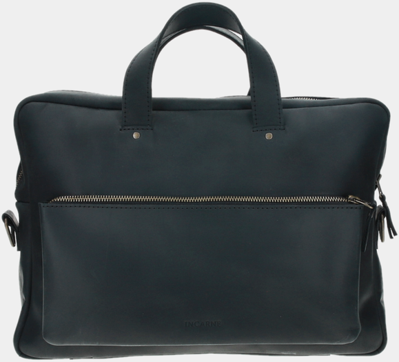 Акція на Incarne Handmade Leather Laptop bag Biz Black for MacBook 13-14" від Y.UA