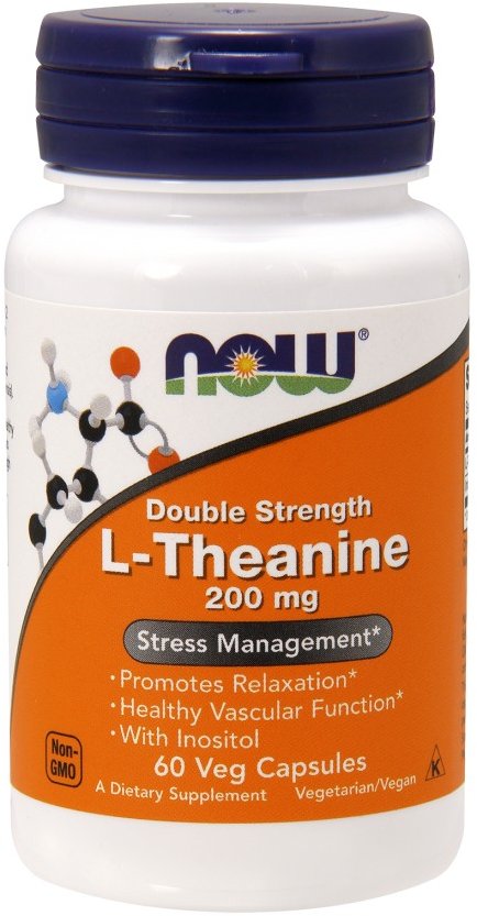 Акція на Now Foods L-Theanine, 200 Mg 60 Vcaps L-теанин від Stylus