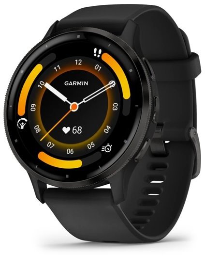 Акция на Garmin Venu 3 Slate Stainless Steel Bezel with Black Case and Silicone Band (010-02784-01) от Stylus