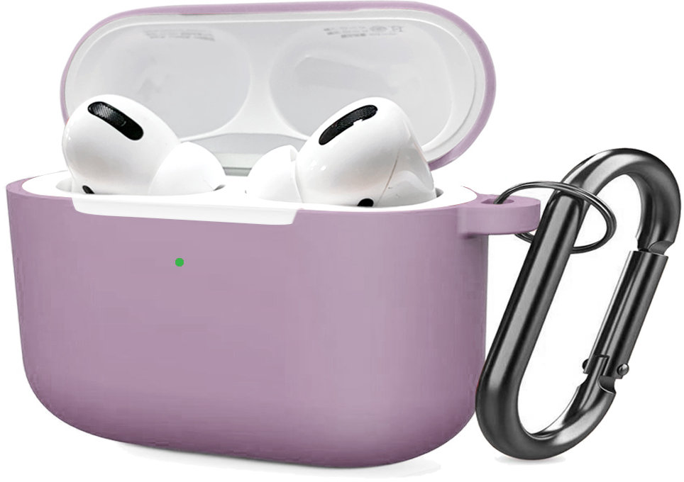 Акція на Чохол для навушників Tpu Case with Belt Lilac for Apple AirPods Pro від Y.UA