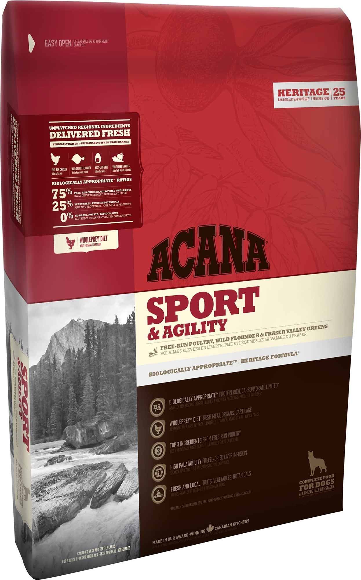 Акція на Сухой корм для активных собак всех пород Acana Sport & Agility 17 кг від Stylus