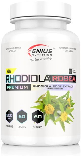 Акція на Genius Nutrition Rhodiola Rosea Родиола Розовая 60 капсул від Stylus